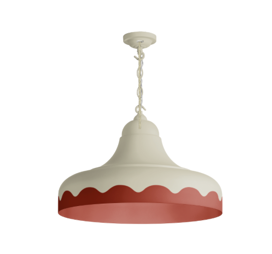 David Hunt Lighting Scallop Small  Pendant Bespoke Painted