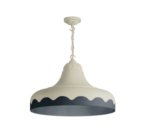 David Hunt Lighting Scallop Small  Pendant Bespoke Painted