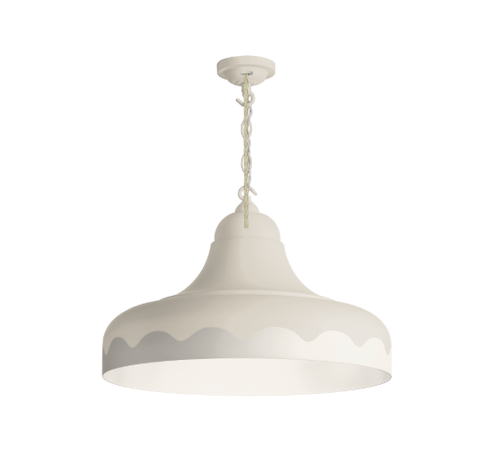 David Hunt Lighting Scallop Small  Pendant Bespoke Painted