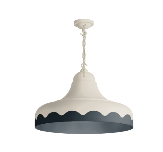 David Hunt Lighting Scallop Small  Pendant Bespoke Painted