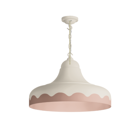 David Hunt Lighting Scallop Small  Pendant Bespoke Painted