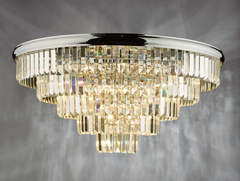 Eulalia 12 Light Flush Polished Chrome Crystal