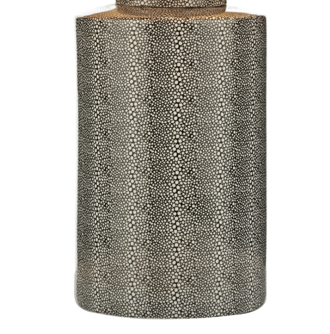 Igor Table Lamp Grey Shagreen With Shade