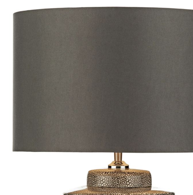 Igor Table Lamp Grey Shagreen With Shade