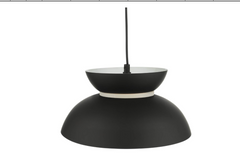 Larina Pendant Matt Black White