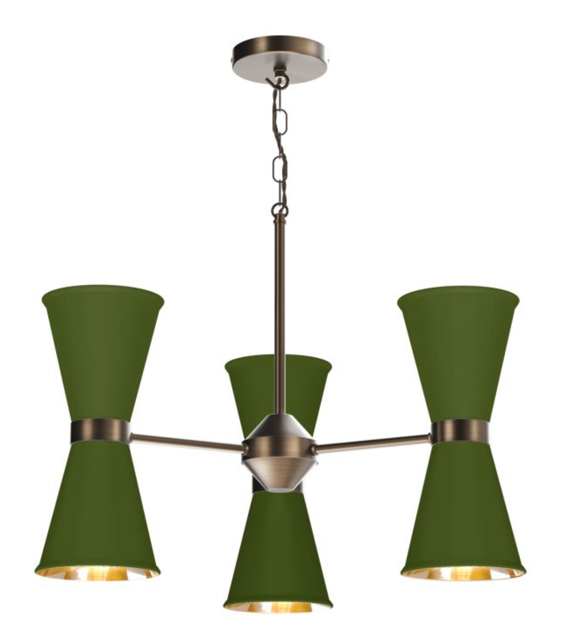 David Hunt Lighting Hyde 6 Light Antique Brass  HYD06