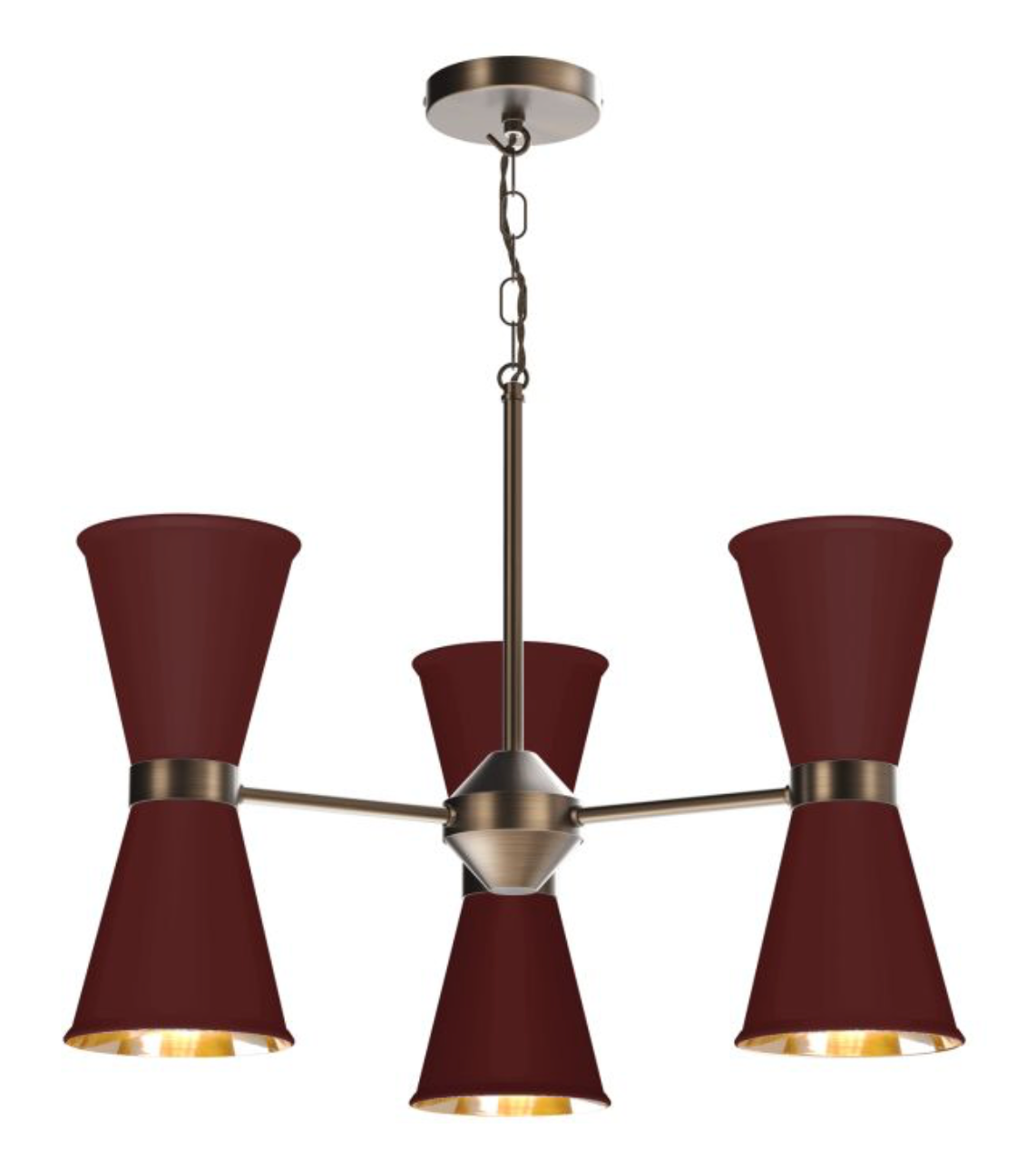 David Hunt Lighting Hyde 6 Light Antique Brass  HYD06