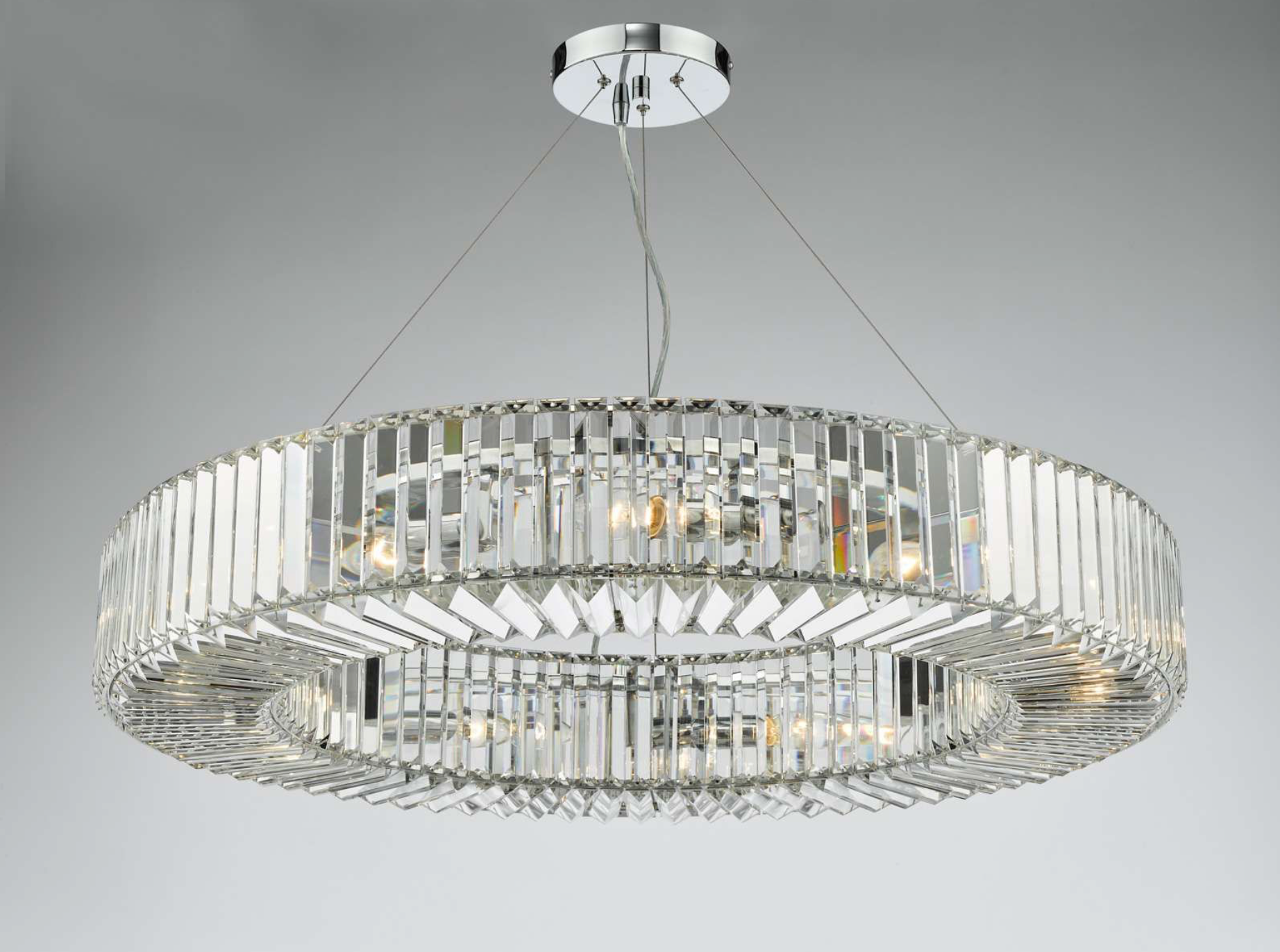 Teyana 9 Light Pendant Polished Chrome Crystal