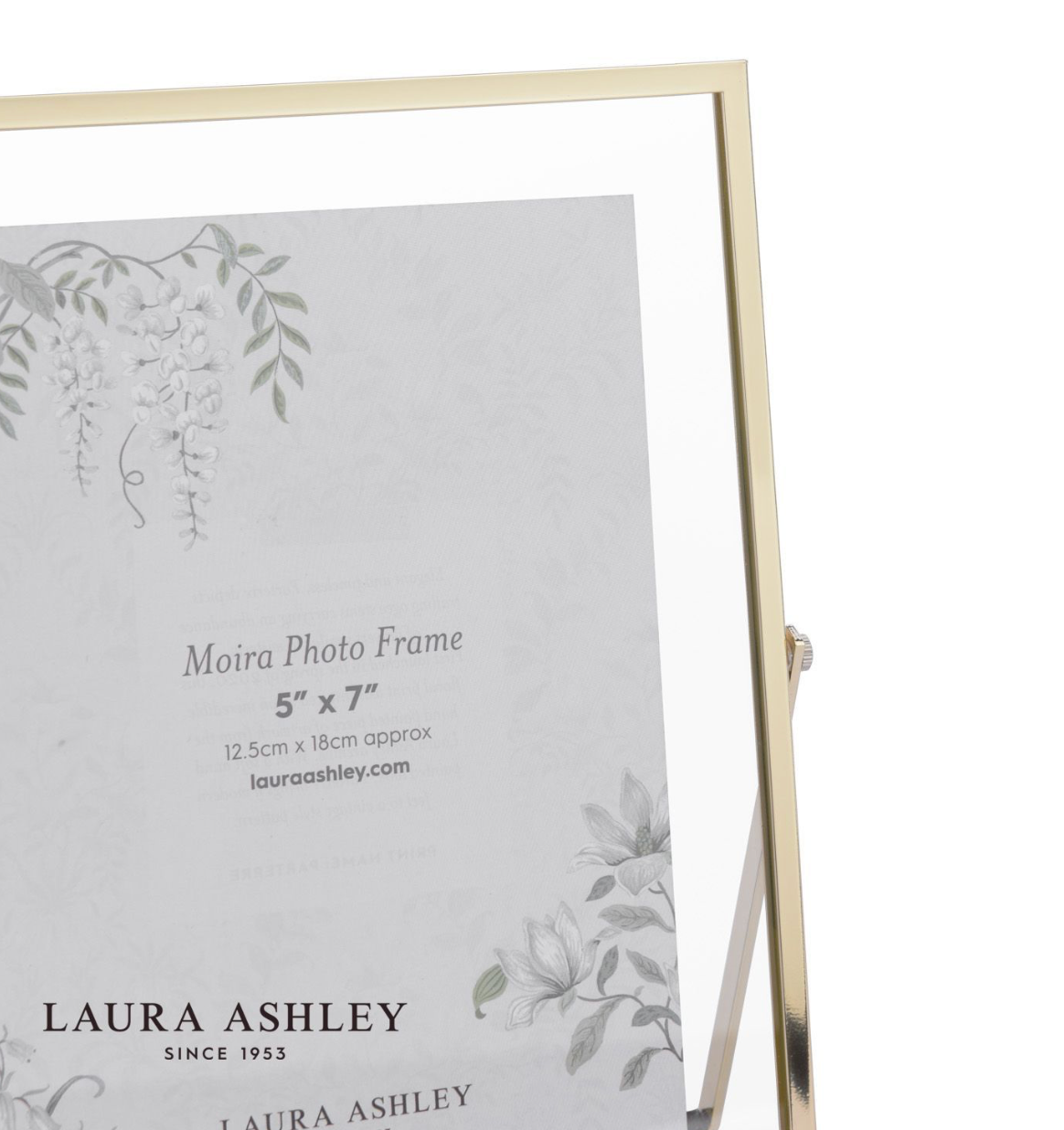 Laura Ashley Moira Photo Frame Polished Gold and Glass 5 x 7