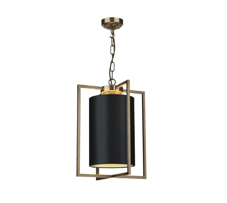 David Hunt Lighting Chiswick Single Pendant with Bespoke Shade CHI0175