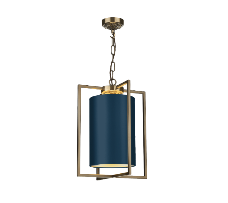 David Hunt Lighting Chiswick Single Pendant with Bespoke Shade CHI0175