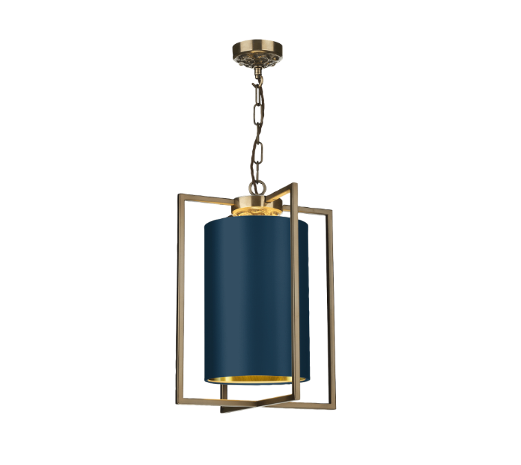 David Hunt Lighting Chiswick Single Pendant with Bespoke Shade CHI0175