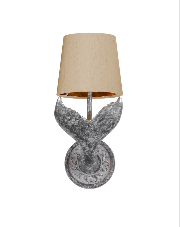 Fluke Wall Light Black/Silver With Bespoke Shade