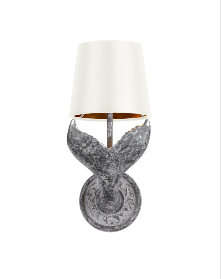 Fluke Wall Light Black/Silver With Bespoke Shade