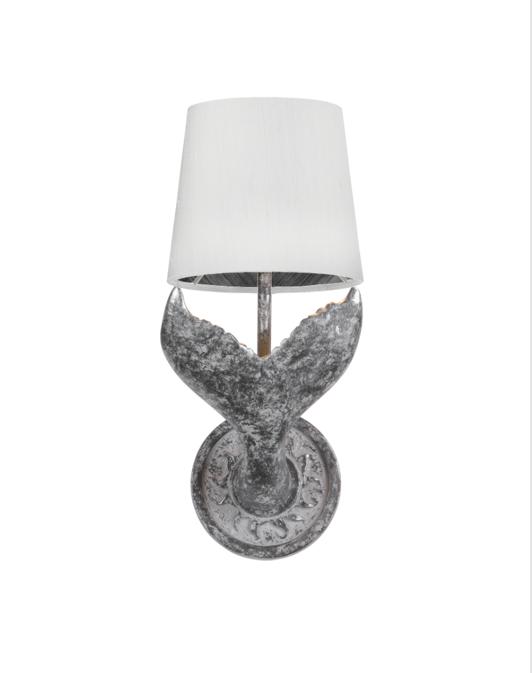 Fluke Wall Light Black/Silver With Bespoke Shade