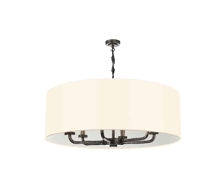 David Hunt Lighting Sloane 6LT Pewter Shadelier  SLO8699