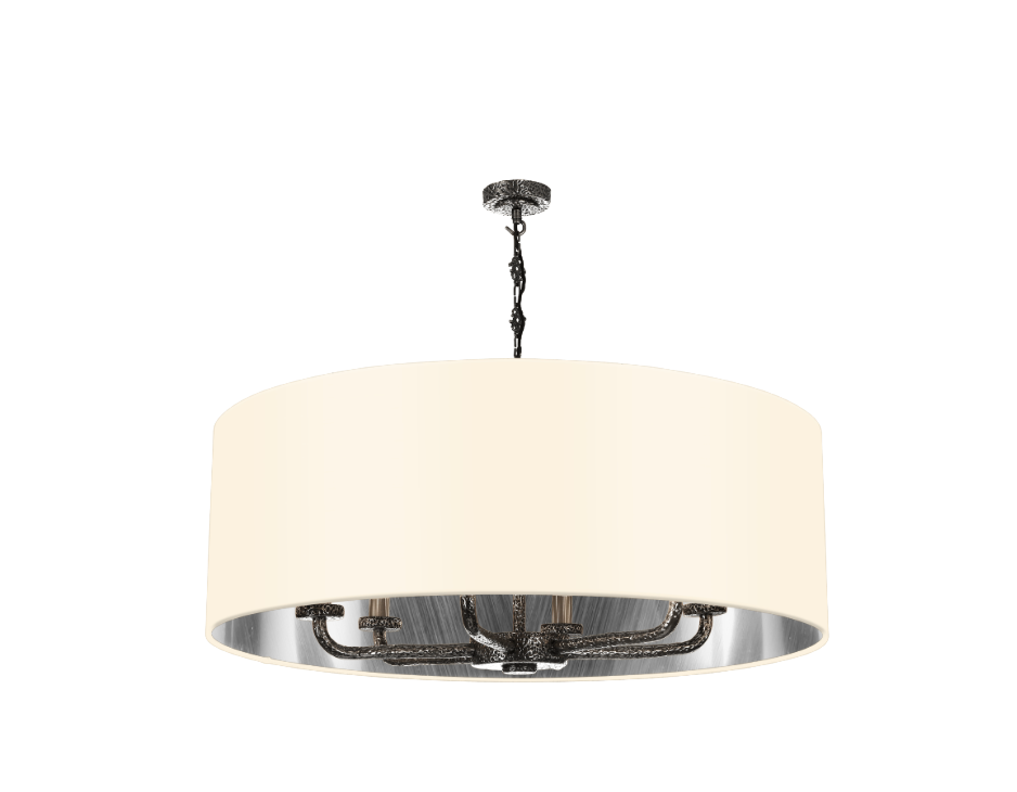 David Hunt Lighting Sloane 6LT Pewter Shadelier  SLO8699