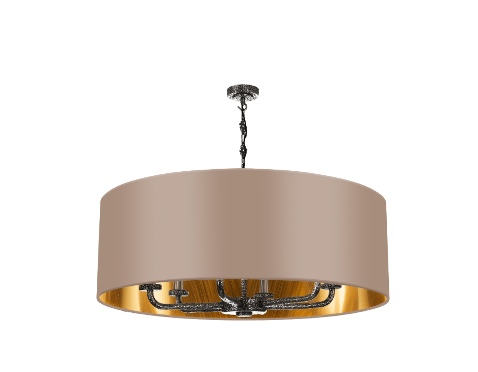 David Hunt Lighting Sloane 6LT Pewter Shadelier  SLO8699