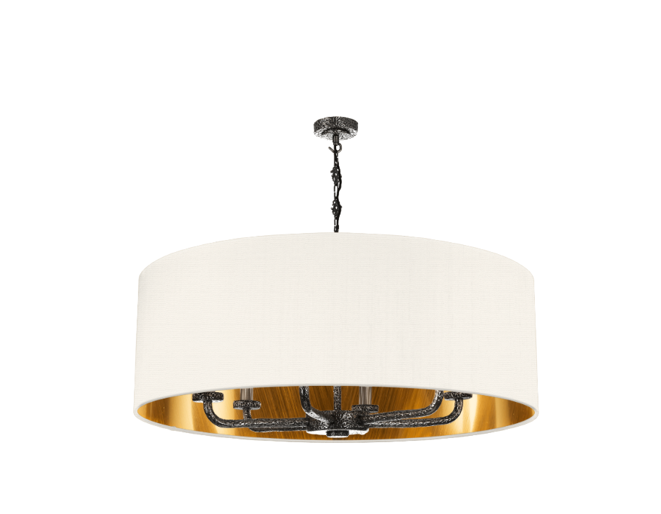 David Hunt Lighting Sloane 6LT Pewter Shadelier  SLO8699