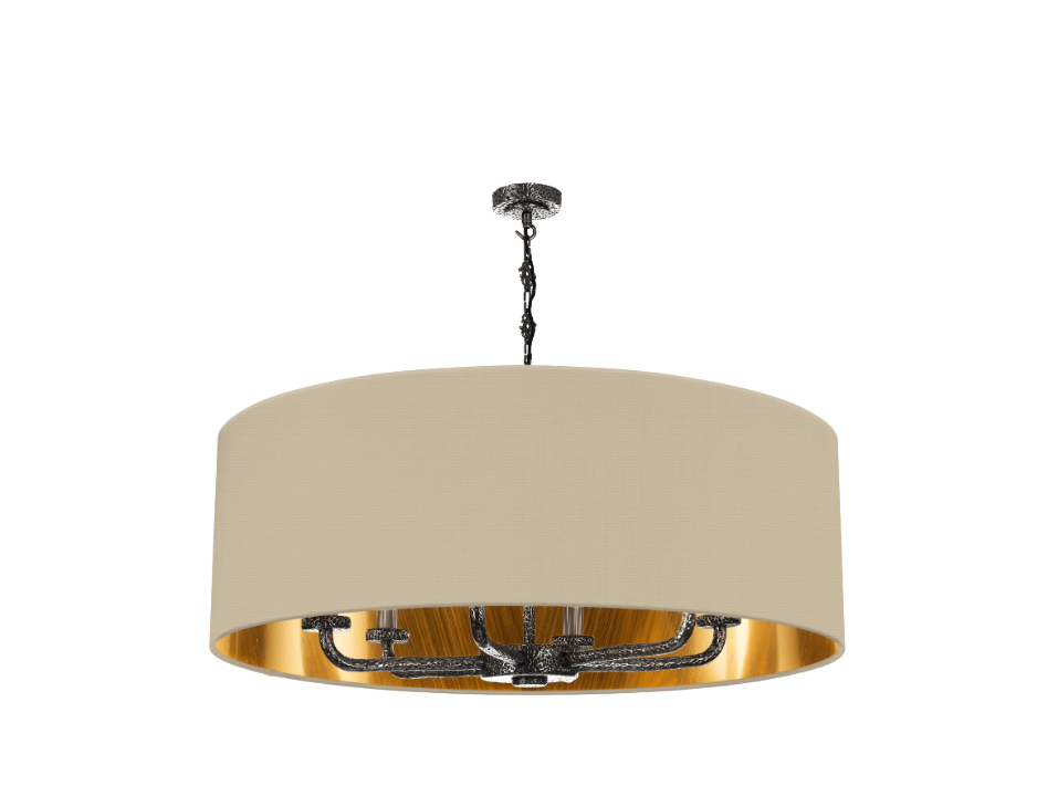 David Hunt Lighting Sloane 6LT Pewter Shadelier  SLO8699