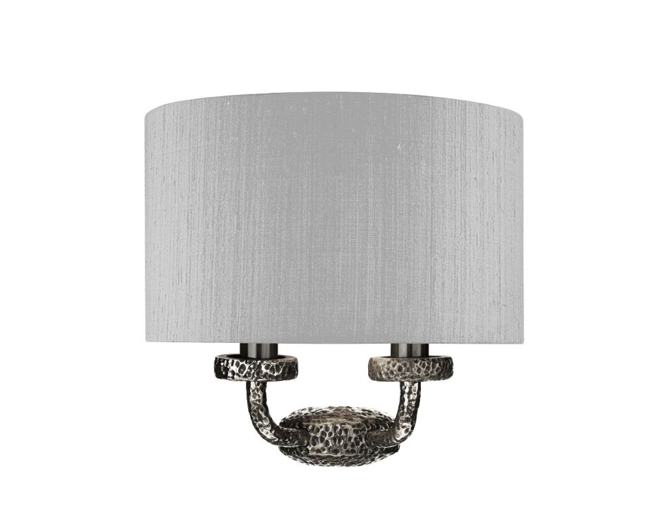 David Hunt Lighting Sloane Wall Washer Pewter SLO3099 With Shade
