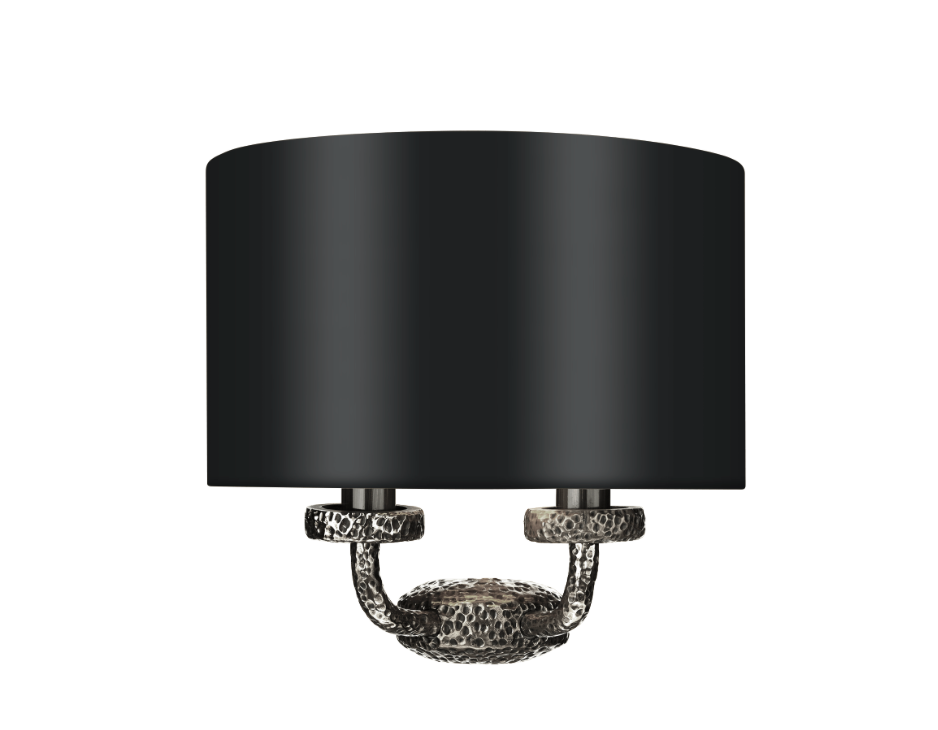 David Hunt Lighting Sloane Wall Washer Pewter SLO3099 With Shade