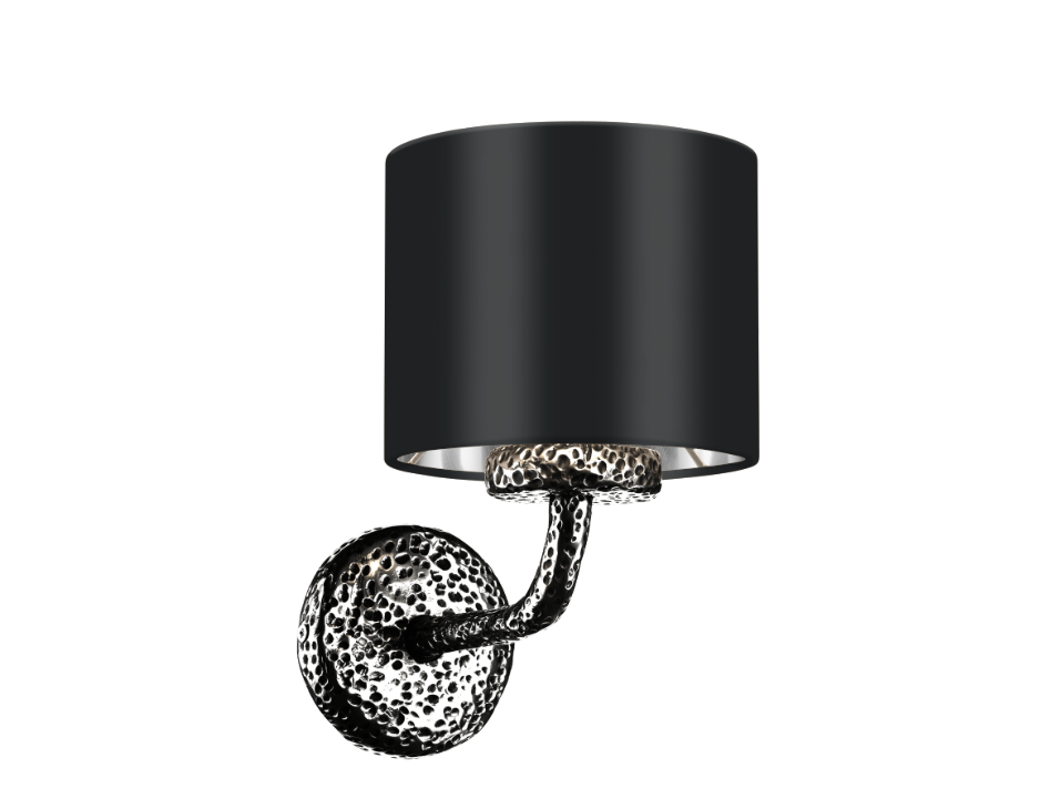 David Hunt Lighting Sloane Wall Light Pewter SLO0799 With Bespoke Shade
