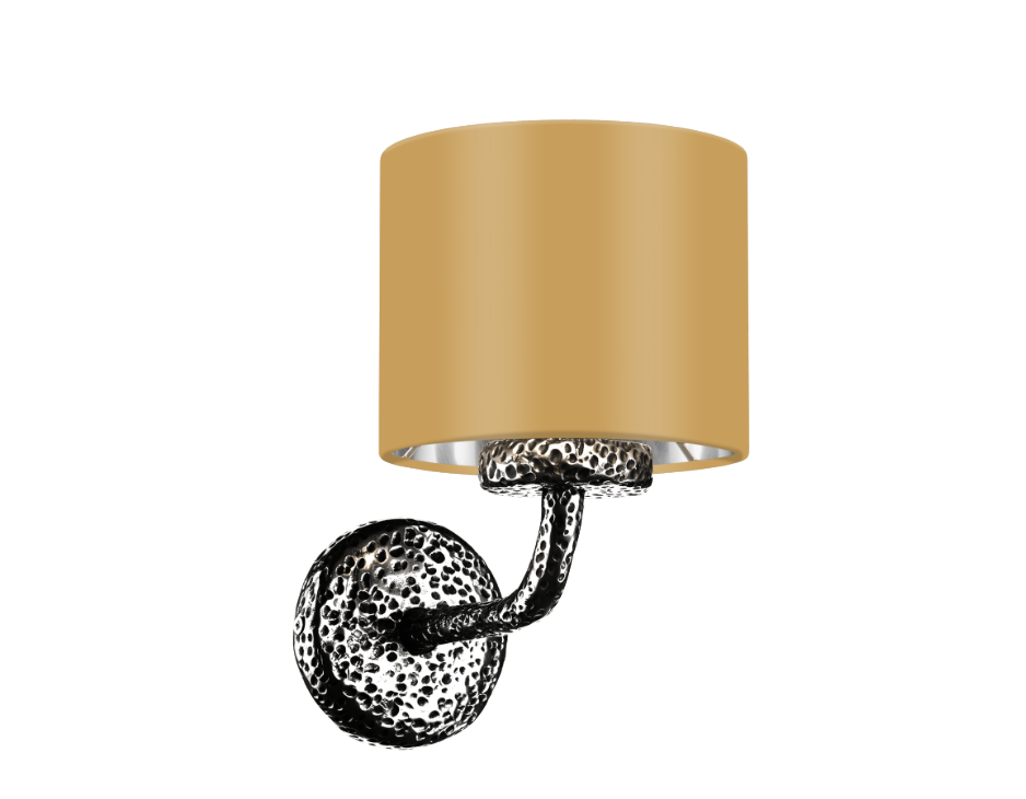 David Hunt Lighting Sloane Wall Light Pewter SLO0799 With Bespoke Shade