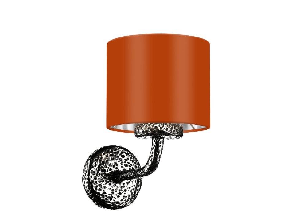 David Hunt Lighting Sloane Wall Light Pewter SLO0799 With Bespoke Shade