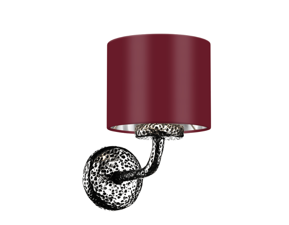 David Hunt Lighting Sloane Wall Light Pewter SLO0799 With Bespoke Shade