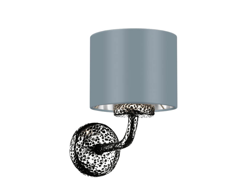 David Hunt Lighting Sloane Wall Light Pewter SLO0799 With Bespoke Shade