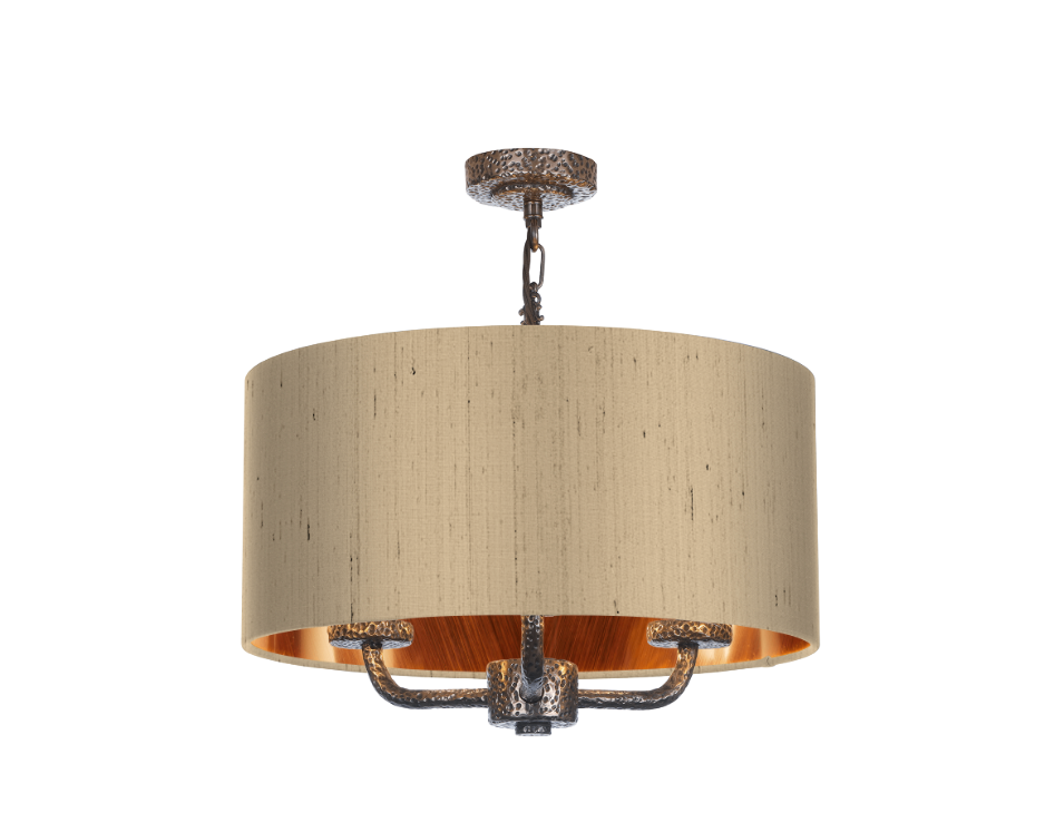 David Hunt Lighting Sloane 3Lt Shadelier Bronze SLO03