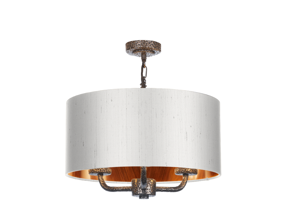 David Hunt Lighting Sloane 3Lt Shadelier Bronze SLO03