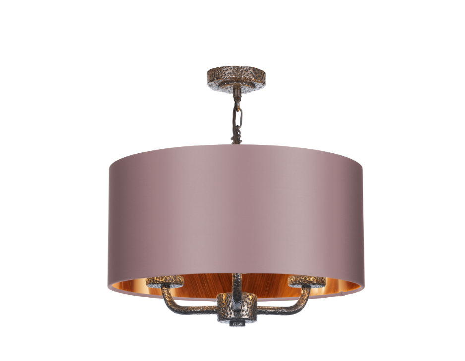 David Hunt Lighting Sloane 3Lt Shadelier Bronze SLO03