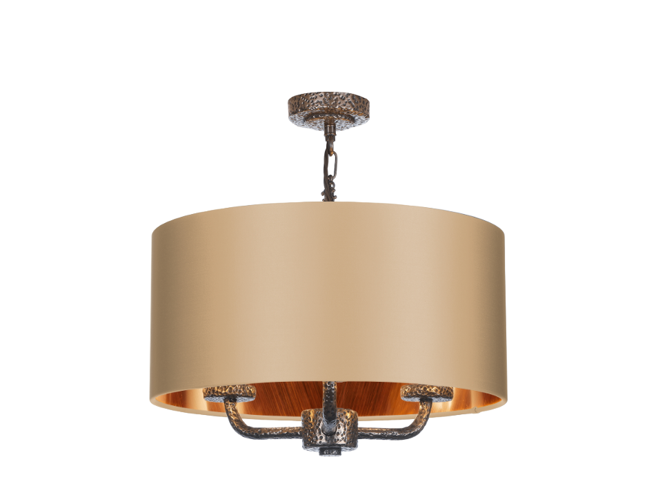David Hunt Lighting Sloane 3Lt Shadelier Bronze SLO03