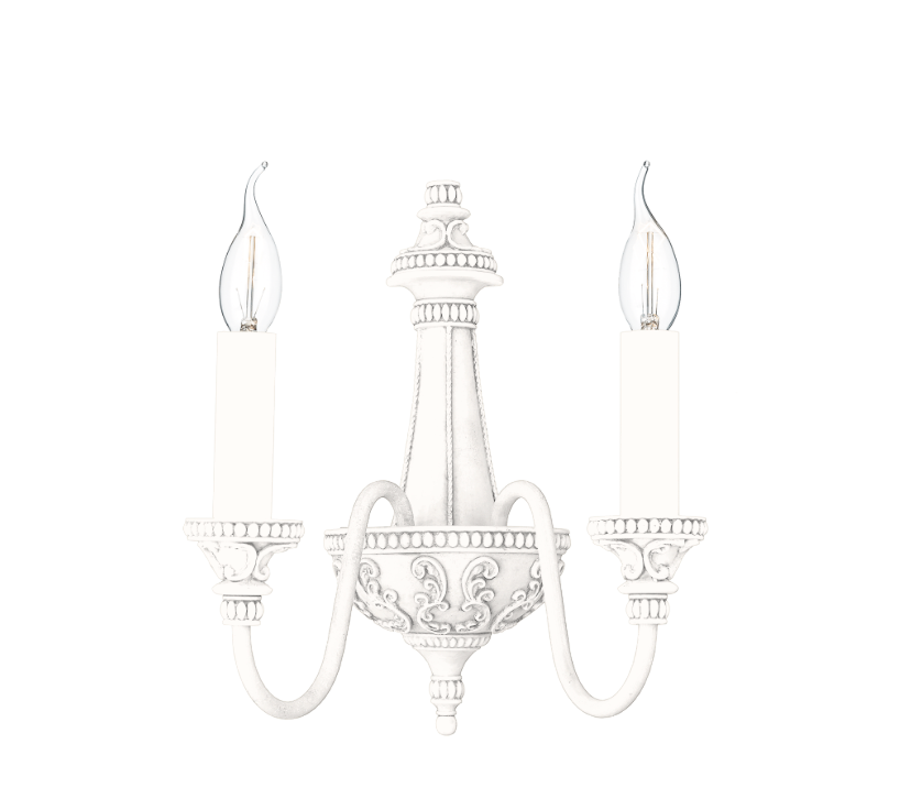 David Hunt Lighting Bailey Double Wall Bracket Painted