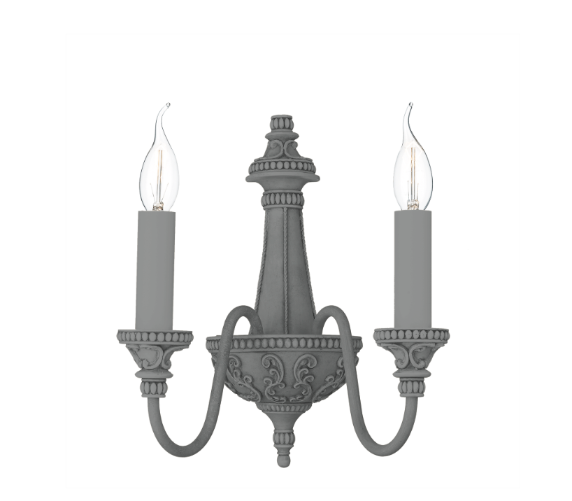 David Hunt Lighting Bailey Double Wall Bracket Painted