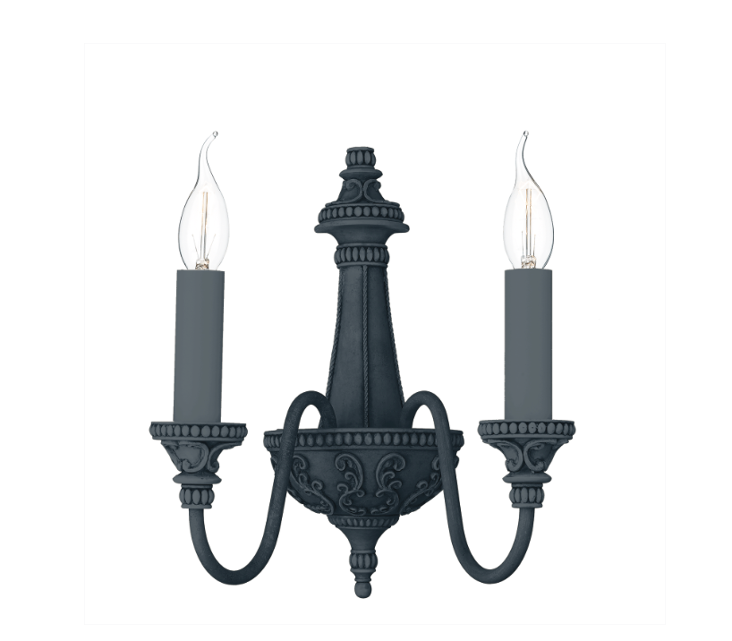 David Hunt Lighting Bailey Double Wall Bracket Painted