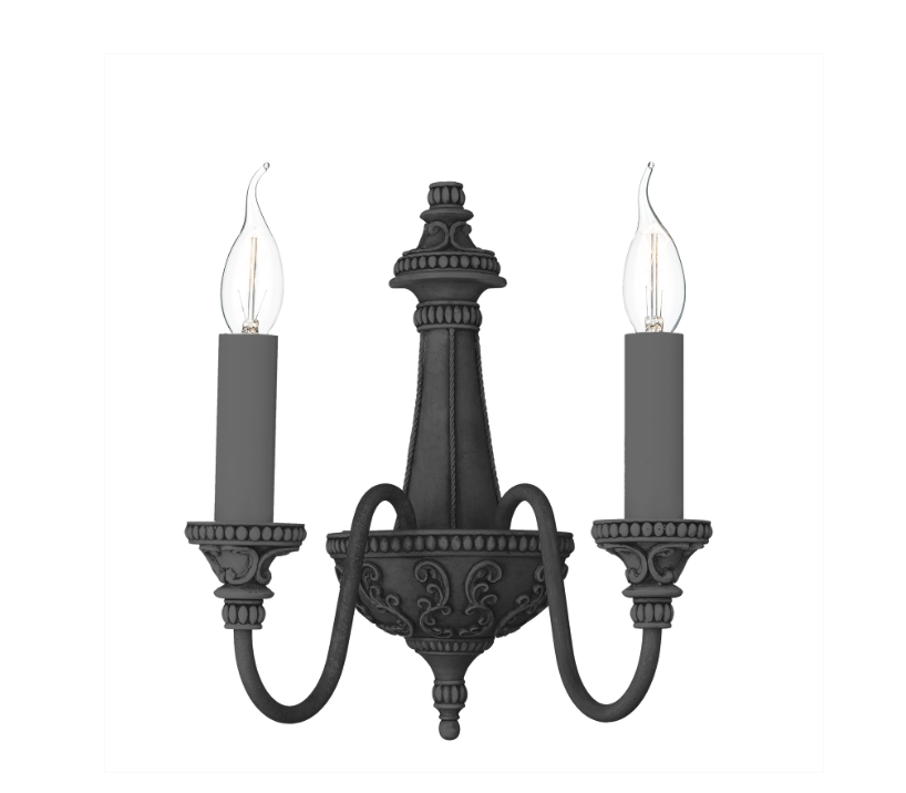 David Hunt Lighting Bailey Double Wall Bracket Painted