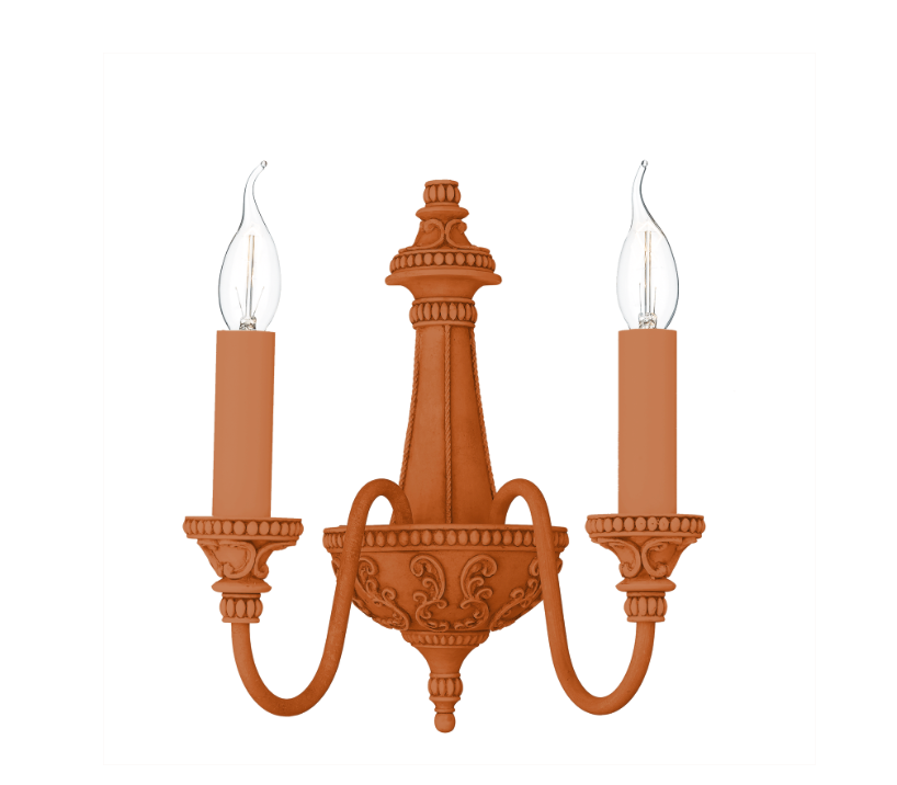 David Hunt Lighting Bailey Double Wall Bracket Painted