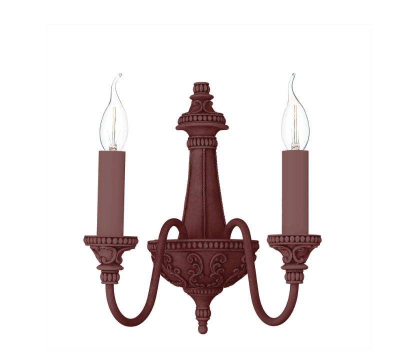 David Hunt Lighting Bailey Double Wall Bracket Painted