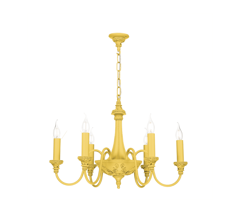 David Hunt Lighting Bailey 6 Light Chandelier Painted Collection