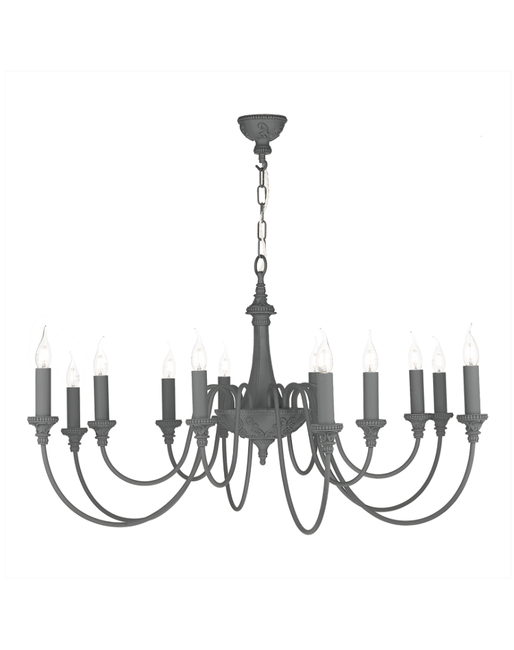 David Hunt Lighting Bailey 12 Light Chandelier Bespoke finishes