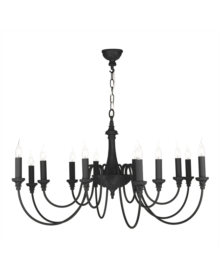 David Hunt Lighting Bailey 12 Light Chandelier Bespoke finishes