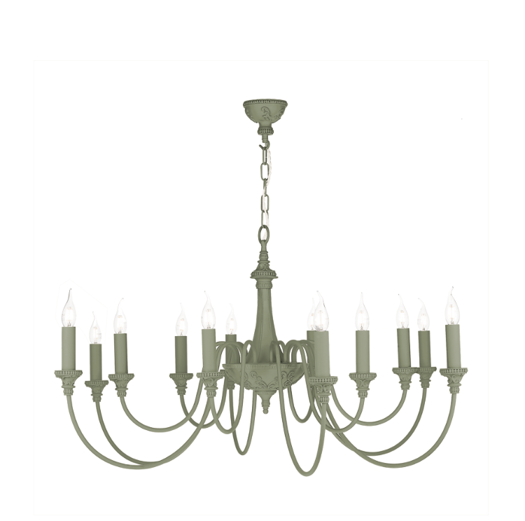 David Hunt Lighting Bailey 12 Light Chandelier Bespoke finishes
