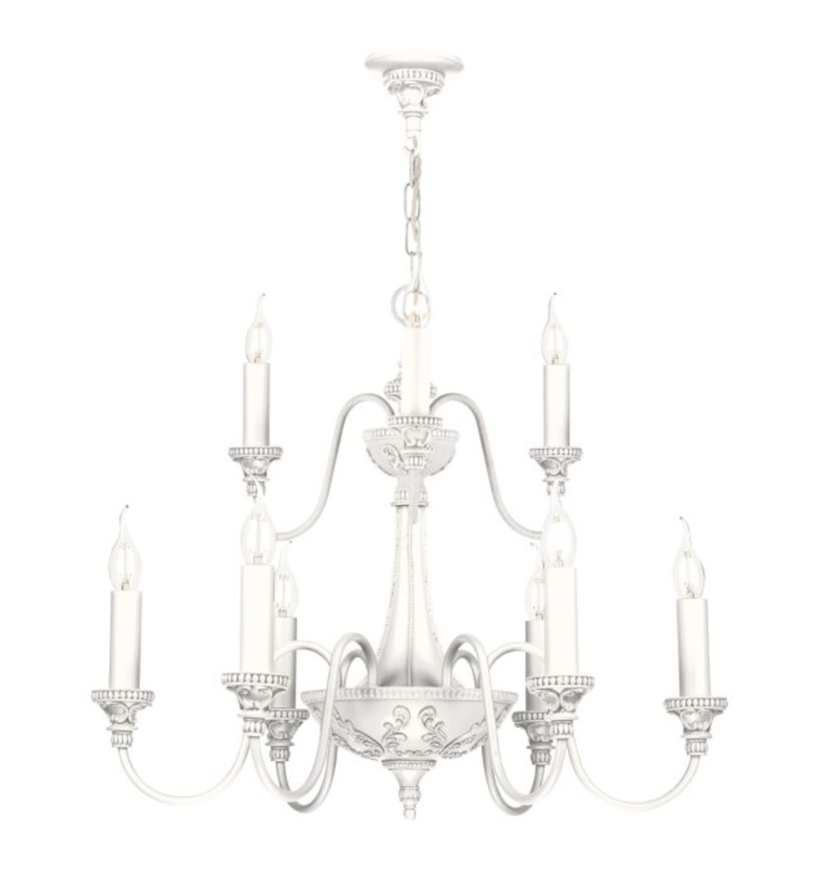 Bailey 9 Light Armed Pendant Antique Bespoke Finishes Fitting Only