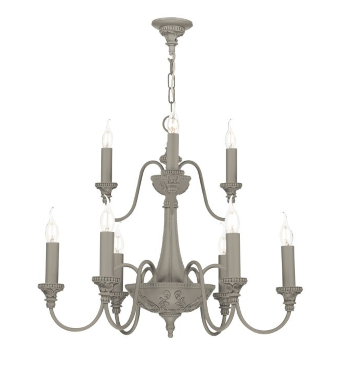 Bailey 9 Light Armed Pendant Antique Bespoke Finishes Fitting Only