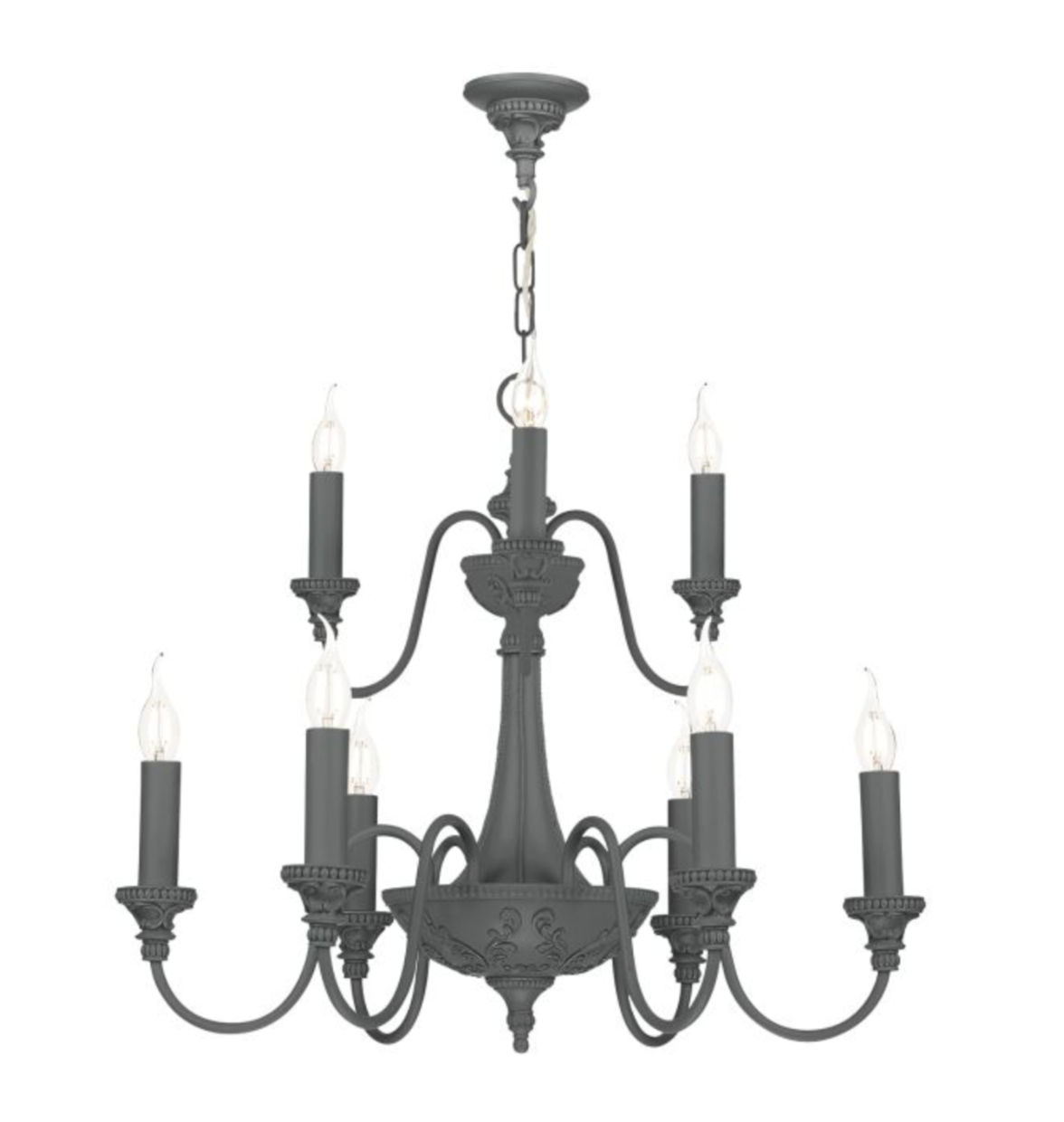 Bailey 9 Light Armed Pendant Antique Bespoke Finishes Fitting Only