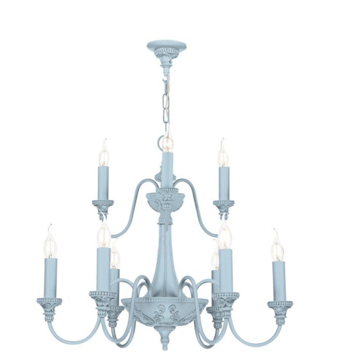 Bailey 9 Light Armed Pendant Antique Bespoke Finishes Fitting Only