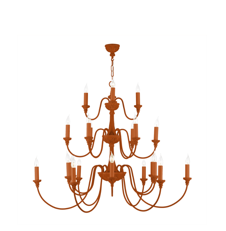 David Hunt Lighting Bailey 21 Light Chandelier Painted Finishes